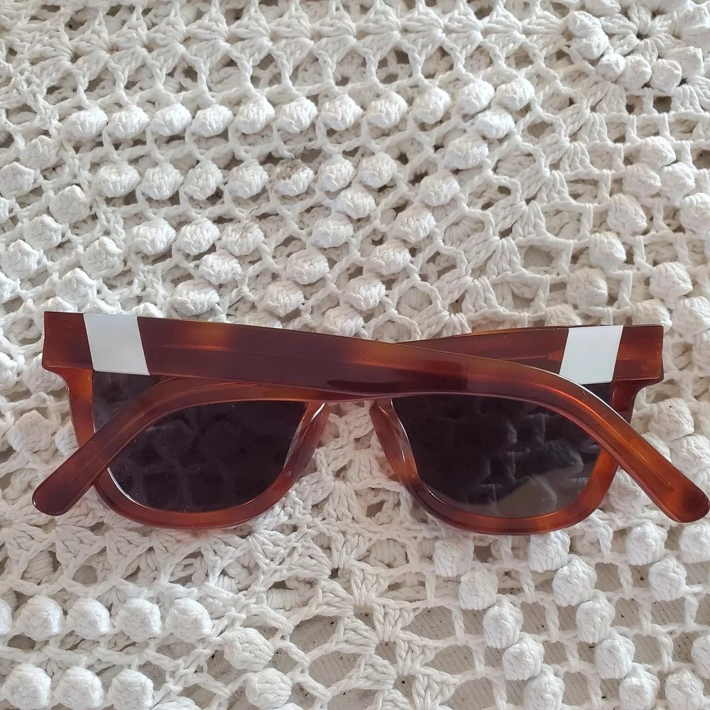 Westward Leaning Sunglasses Womens Brown Tortoise Cat Eye Gray Lenses Japan